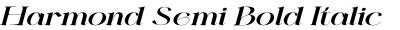 Harmond Semi Bold Italic Expanded